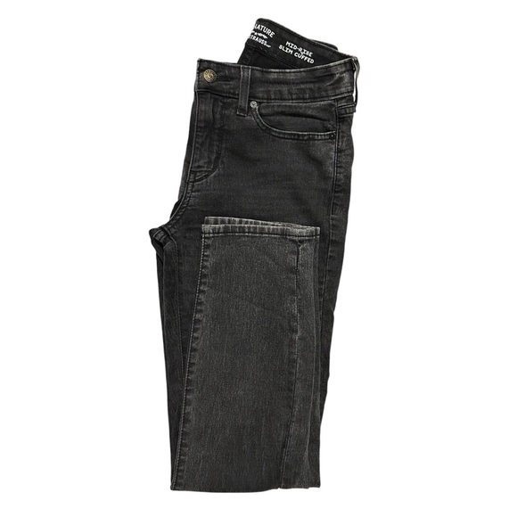 Levi’s Mid Rise Slim Cuffed Women's 90s Black Jeans Sz 26 - Picture 3 of 13